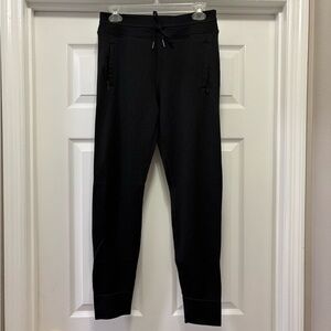 Lululemon Waffle Knit Black Drawstring Joggers